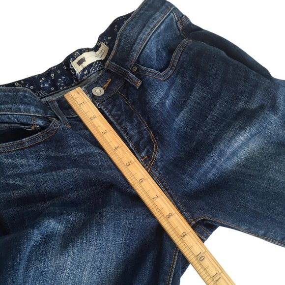 Levi's Jeans Womens 27x32 Dark Blue 525 Perfect Waist Straight Leg Denim sz 4 M - Picture 9 of 16